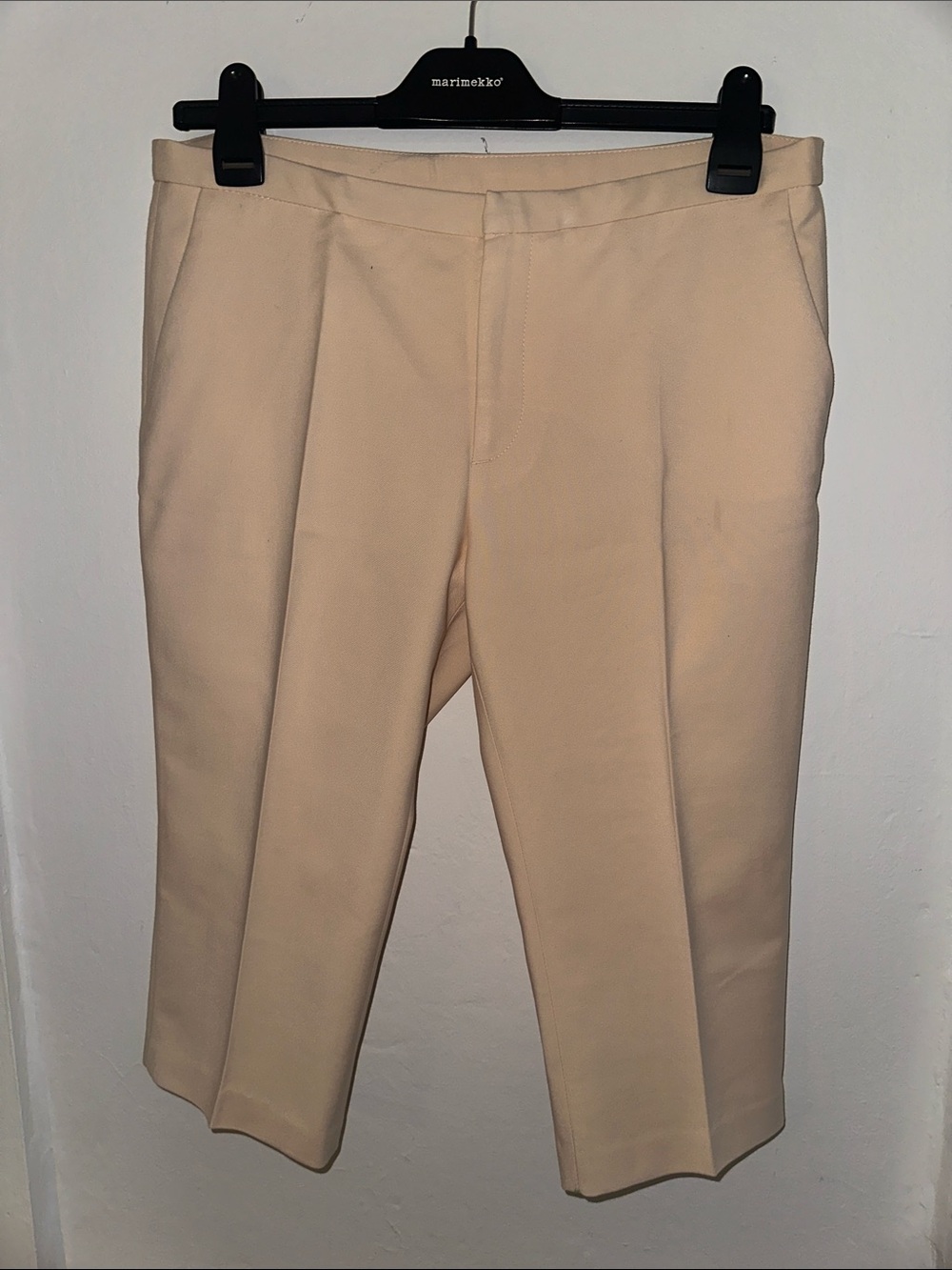 Pale Pink/Cream Tailored Bermudas/Capris